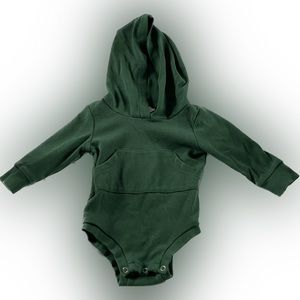 Little One Shop Hoodie 6 Months Dark Green
